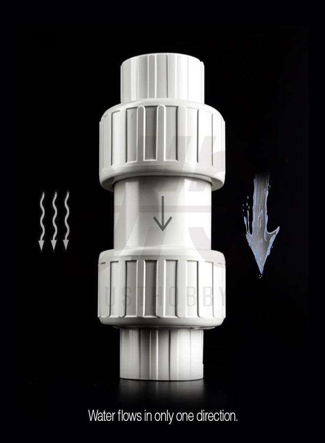 وصلات أنابيب CPVC من جست هوبي | صمام عدم الرجوع (NRV) | صمام بوابة تصريف مضاد للقوارض | مانع التدفق العكسي لخزانات المياه ومصارف الحمامات (1 بوصة) CPVC - Image 2